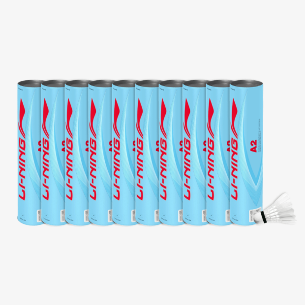 Li-Ning A2 Badminton Feather Shuttlecock Speed 77 (Pack of 10)