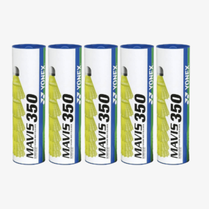YONEX Mavis 350 Nylon Shuttlecock with Blue Cap (Pack of 5)
