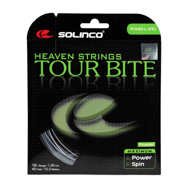 Solinco Tour Bite String Tennis String - 16L Gauge (12m, 1.25mm)