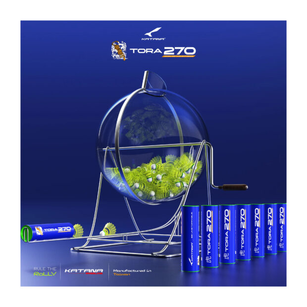 Katana Tora 270 Badminton Nylon Shuttleock