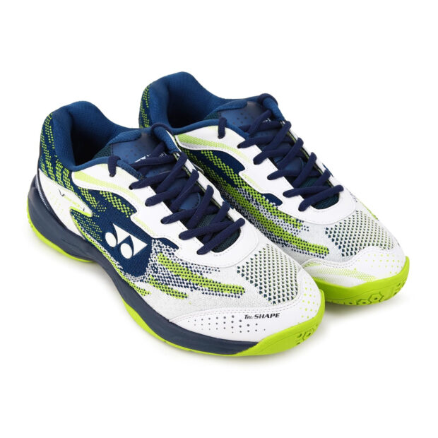 Yonex V200i Badminton Shoes (White/Deep Ocean)