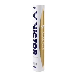 Victor Gold 5 Feather Badminton Shuttlecock (Speed 76)