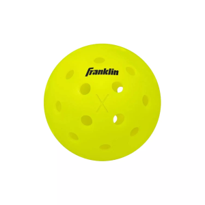 Franklin X-40 outdoor pickleball ball – USAPA approved 40 hole optic yellow