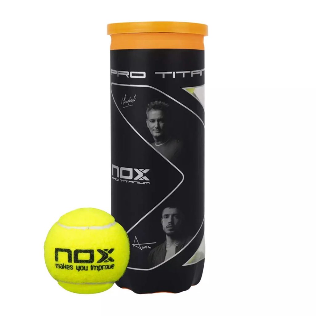 NOX Pro Titanium Padel Balls – FIP approved pressurised padel balls with superior elasticity and consistent bounce