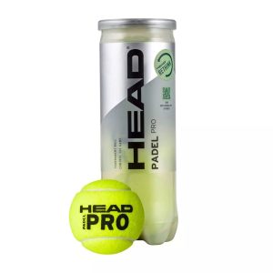 HEAD Padel Pro Balls – FIP approved pressurised padel balls tube of 3 for tournament and club play